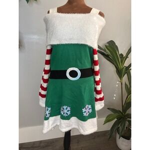 Holiday Time | Dresses | Holiday Time Christmas Dress Ugly Elf Dress Womens Xl 6 18 | Poshmark Holiday Time | Dresses | Holiday Time Christmas Dress Ugly Elf Dress Womens Xl 6 18 | Poshmark